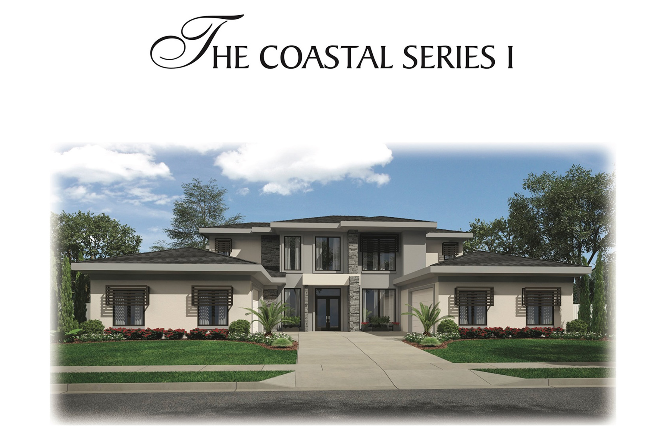 Carlton Naumann Custom Homes The Costal Series I 5 bedroom 5 bathroom home 3d rendering