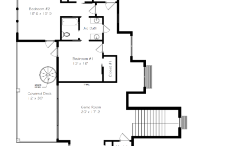 The Coastal Series 3 Custom Home Second Floor Floor-plan