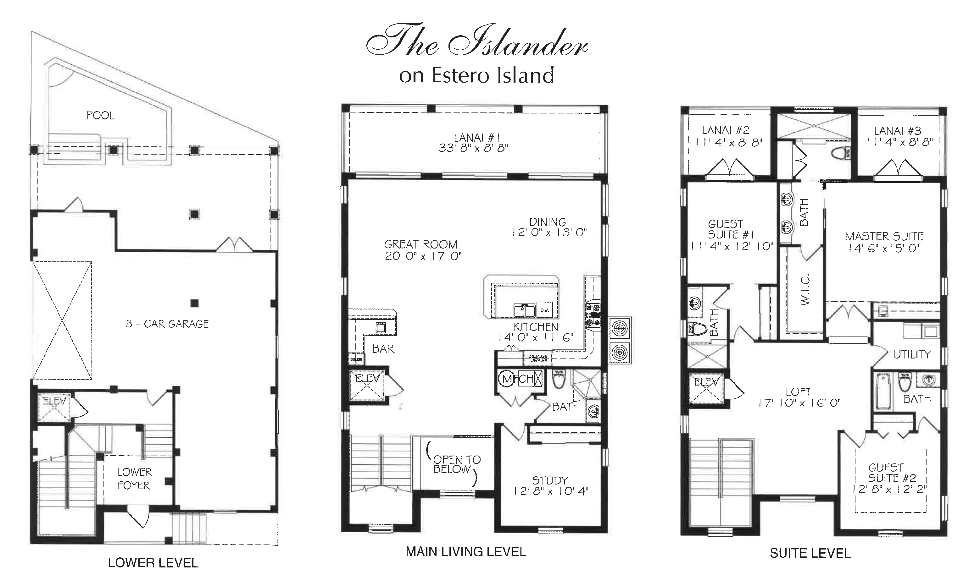 The Islander Custom Home Floor-plan