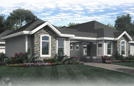 The Lusitano Custom Home 3d rendering