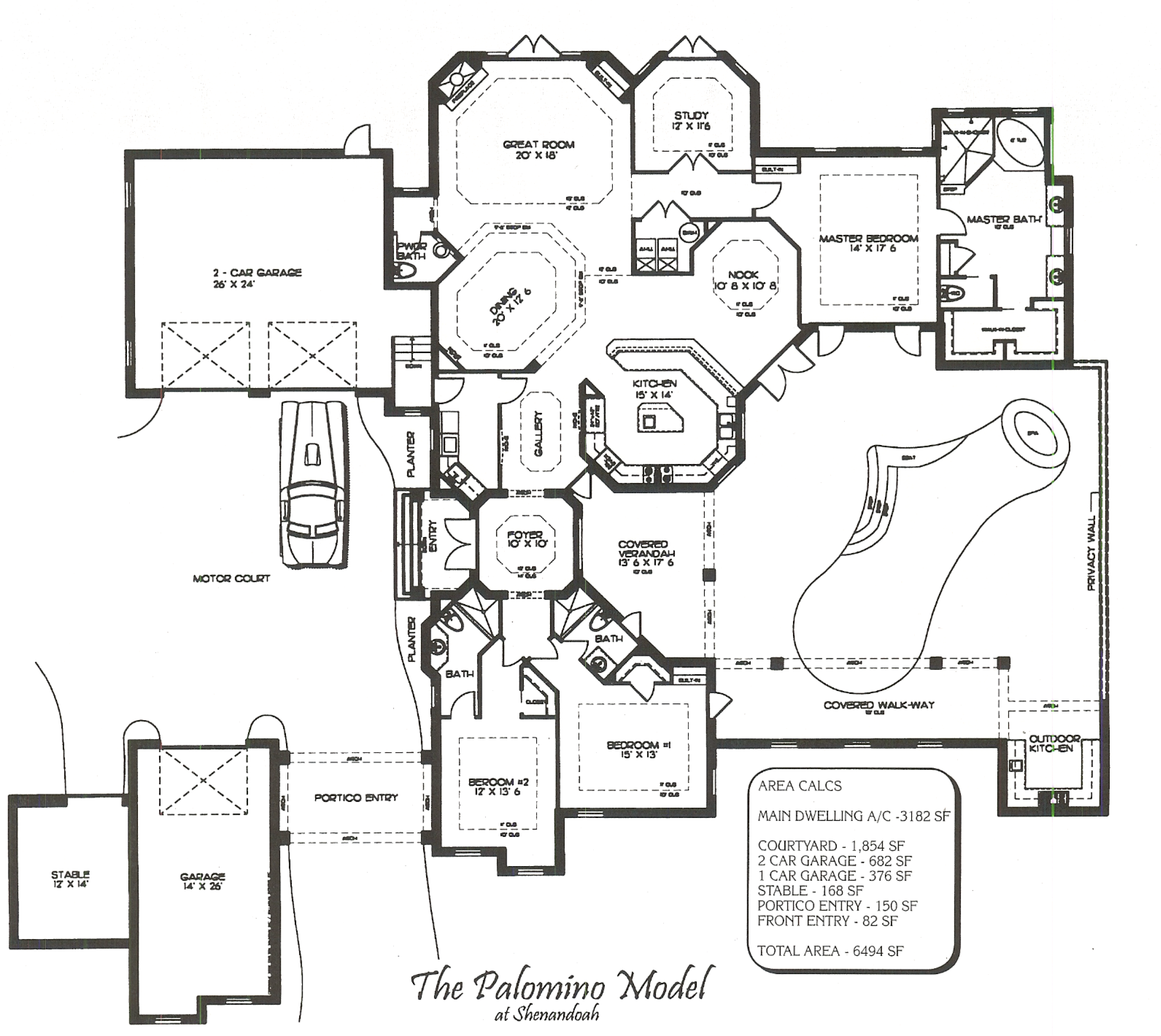 The Palomini Custim-Home Builder Floor-plan
