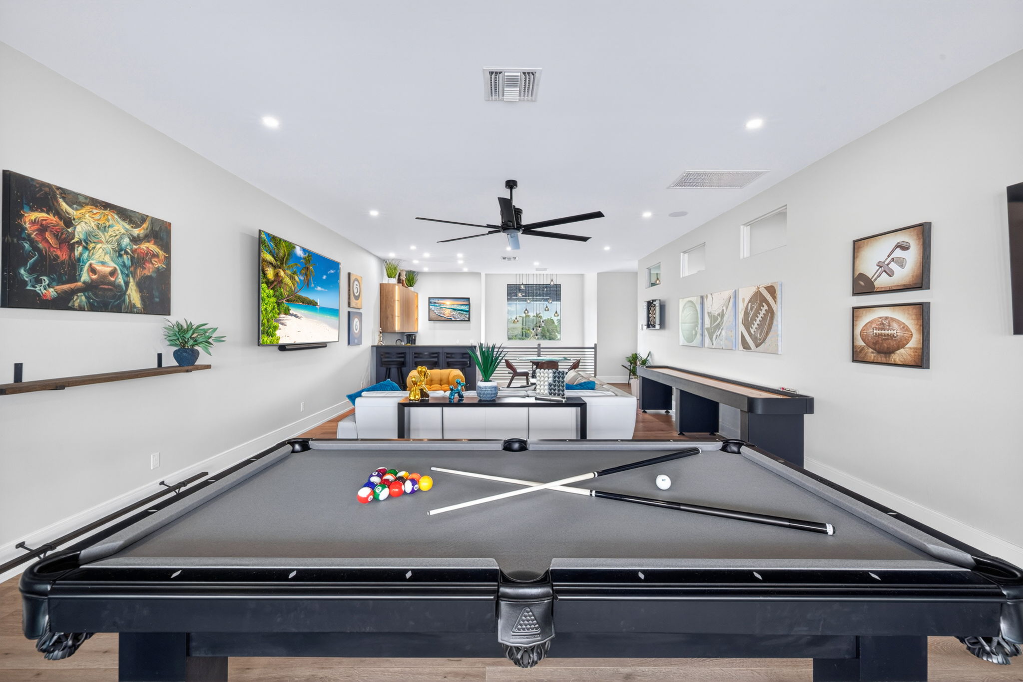 Whiskey Creek model home game room