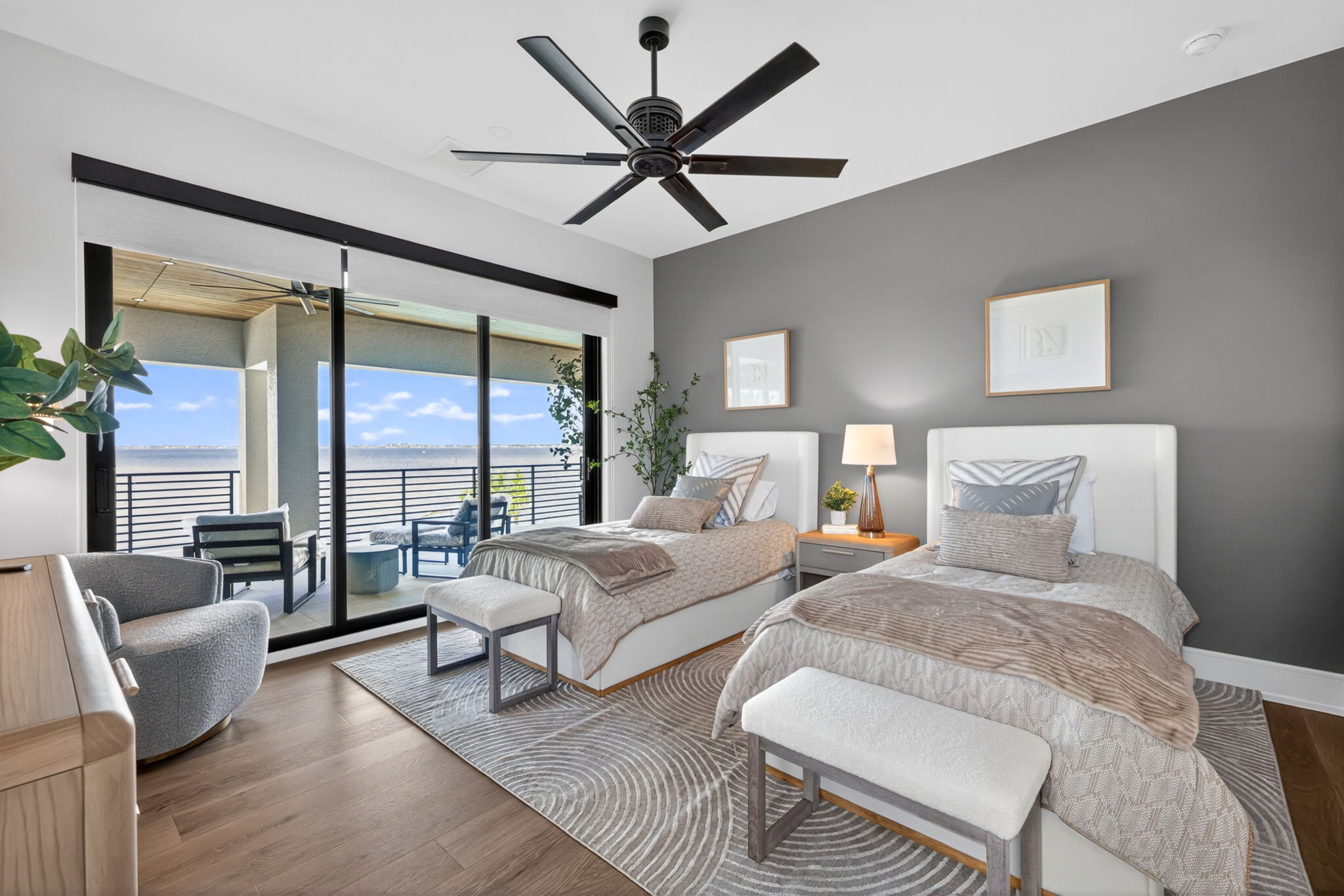 Whiskey Creek model home guest bedroom
