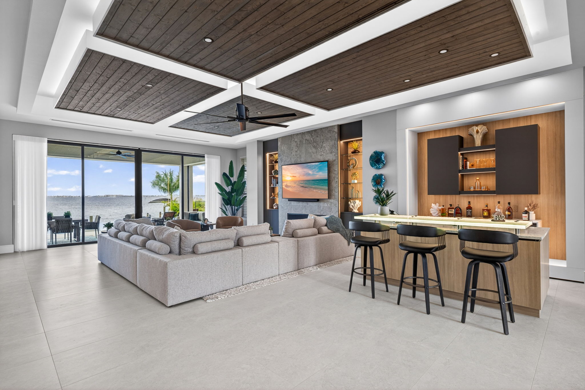 Whiskey Creek model home living room