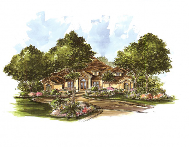 the andalusia custom home rendering