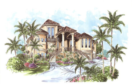 custom home the versaille at sherrill pointe Rendering