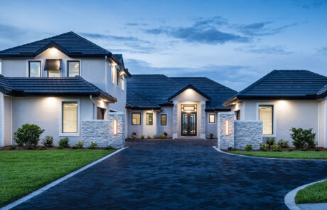 The Persano- 4 bedroom Model Home Exterior Photo- Fort Myers Custom Home Builders